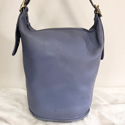 Vintage Coach 9085 Periwinkle Leather Duffle Sac Shoulder Bag - No Fees, US Only
