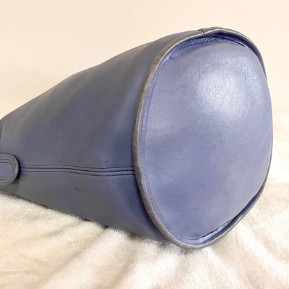 Vintage Coach 9085 Periwinkle Leather Duffle Sac Shoulder Bag - No Fees, US Only