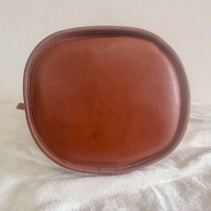 VTG Coach 9085 XL Duffle Sac British Tan Leather Shoulder Bag US No Fees