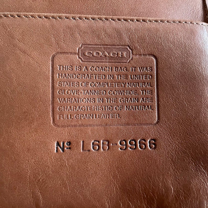 VTG Coach 9966 British Tan Leather Legacy Zip Crossbody Bag – No Fees US Only
