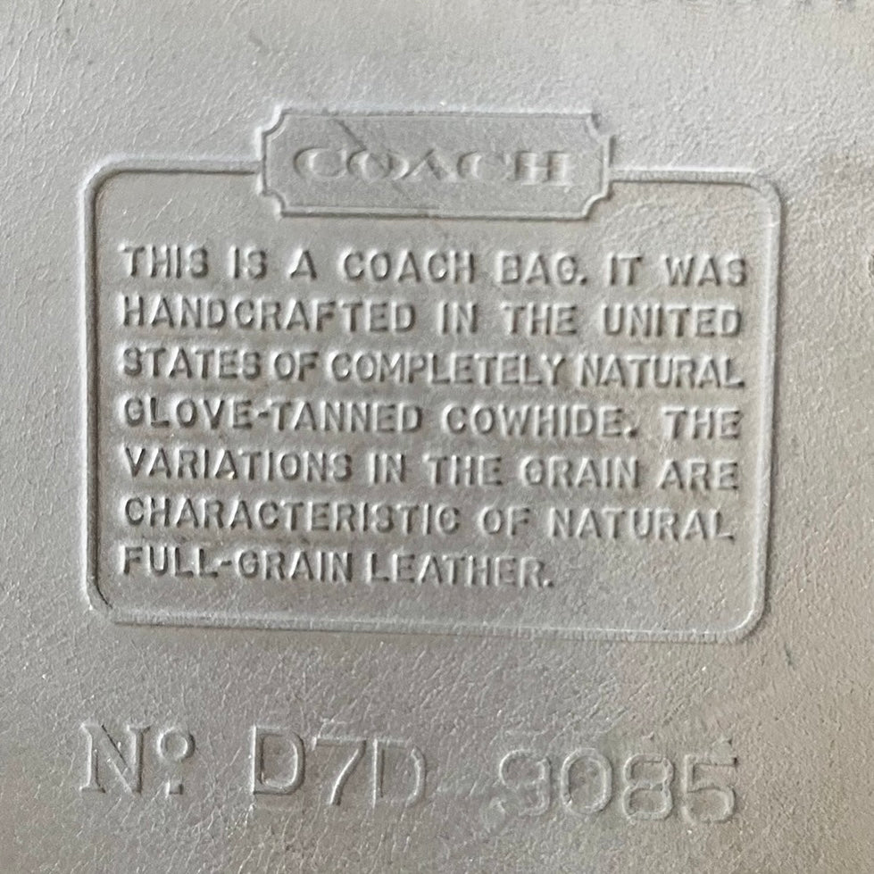 Vintage Coach 9085 Periwinkle Leather Duffle Sac Shoulder Bag - No Fees, US Only