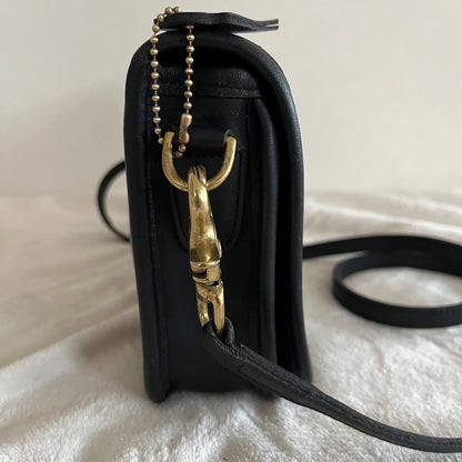 VTG Coach 9755 Black Leather Penny Pocket Crossbody Bag – No Extra Fees US Only